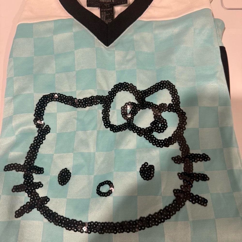 Hello Kitty 50th Anniversary Black and White Top